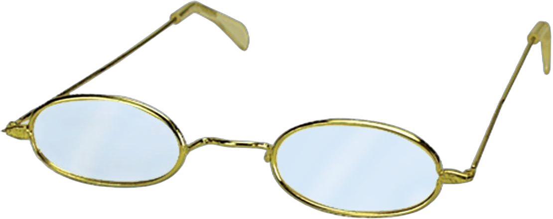 Loftus Mrs Claus/Old Granny Costume Oval Glasses, Metallic, One Size