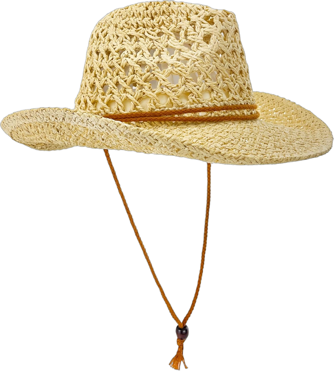 Womens Straw Cowboy Hat Foldable Wide Brim Summer Sun Hats for Men Travel Vacation Lightweight Beach Cowgirl Hat Beige 3