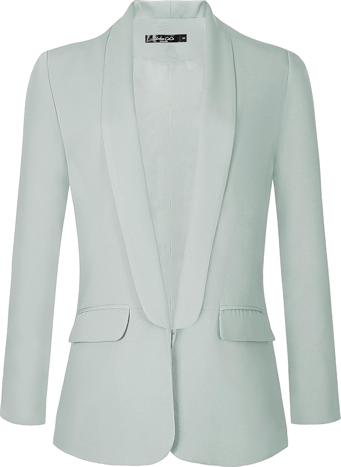 Urban CoCo Women's Office Blazer Jacket Open Front Womens Blazers for Work Professional Light Grey XX-Large