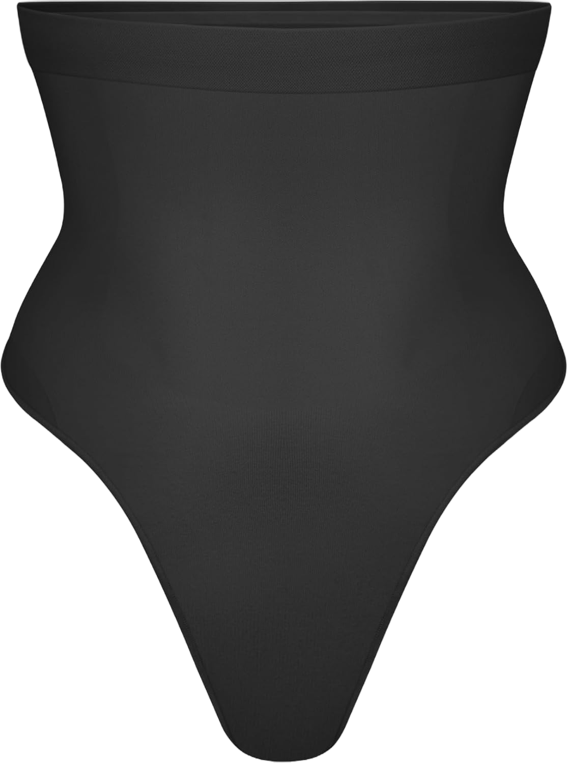 Shapewear Tummy Control Thong for Women High Waisted Seamless Shaping Panties Body Shaper Underwear Shorts XX-Large 05- Black