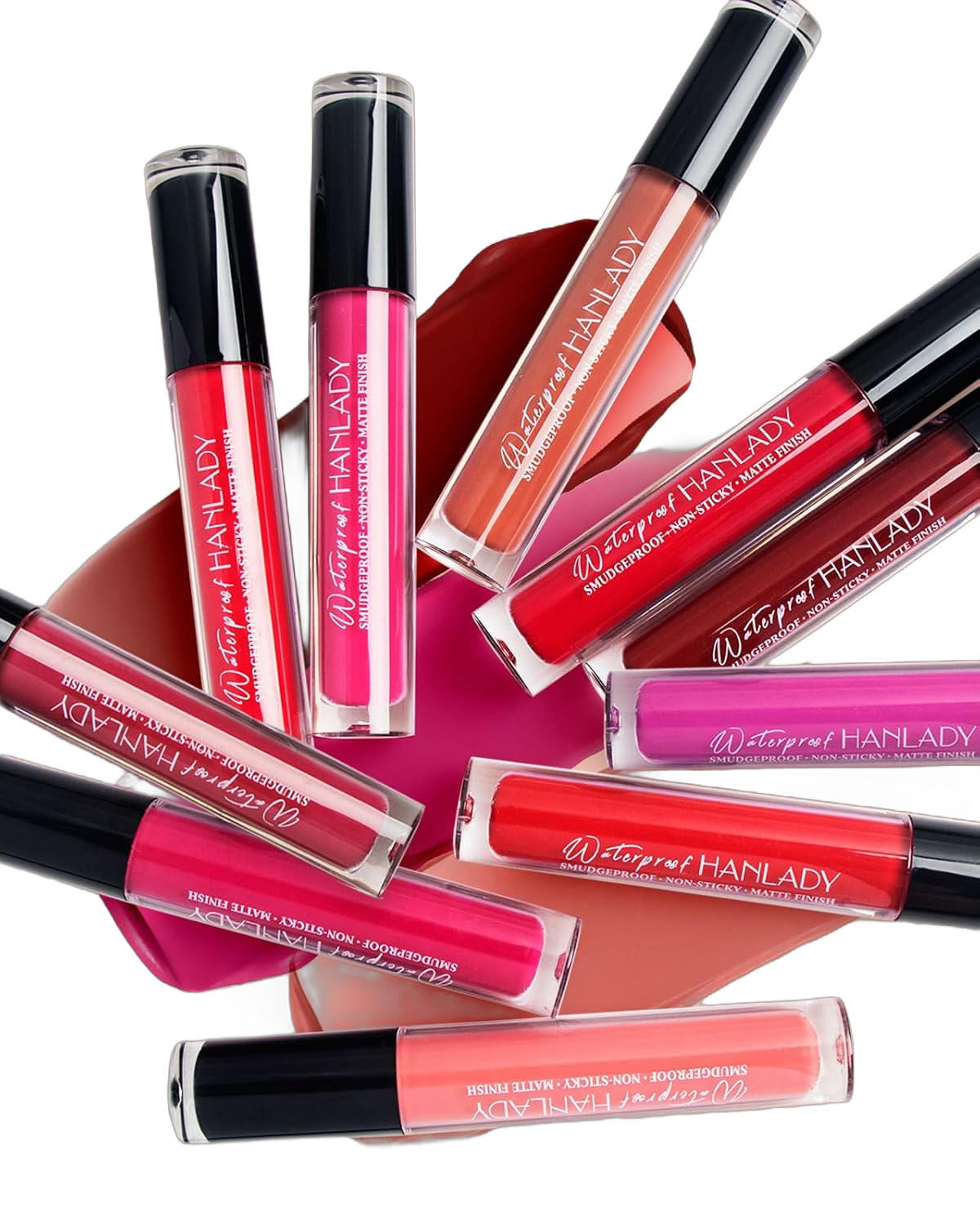 Dark Red Lipstick Matte Liquid Lipstick Long Lasting for Women Smudgeproof Lipsticks Color Stay Dark Lipstick,907