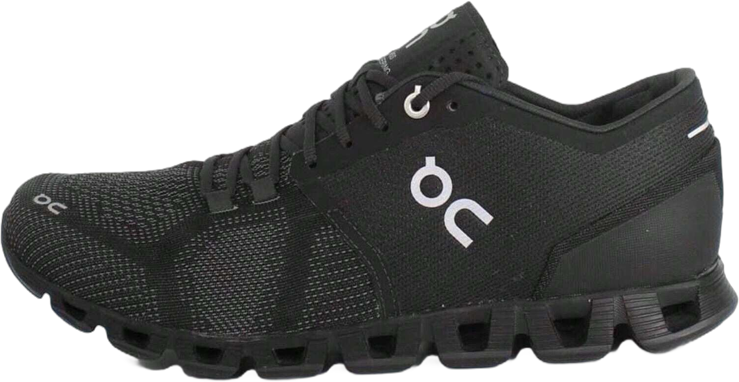On Running On Cloud X 20.4005 Sneakers Men's 11.5 Black Asphalt Lace Up Running Shoes EEE64