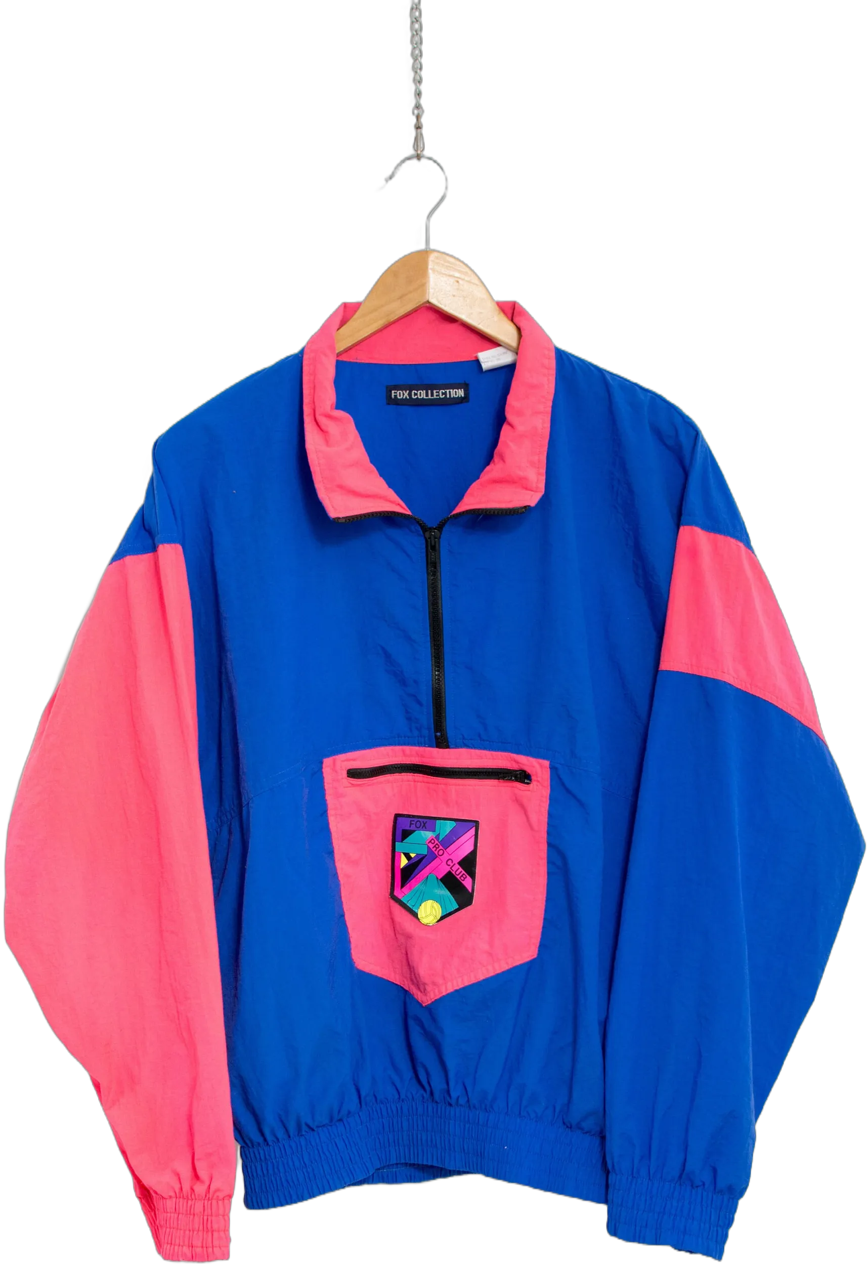 Vintage 90&#39;s track jacket neon shell oversized windbreaker women size L