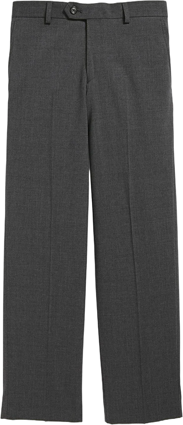 Tallia Orange Tallia Boy's 4-22 Wool Blend Flat Front Dress Pant - Regular & Husky Sizes 12 Regular, Grey