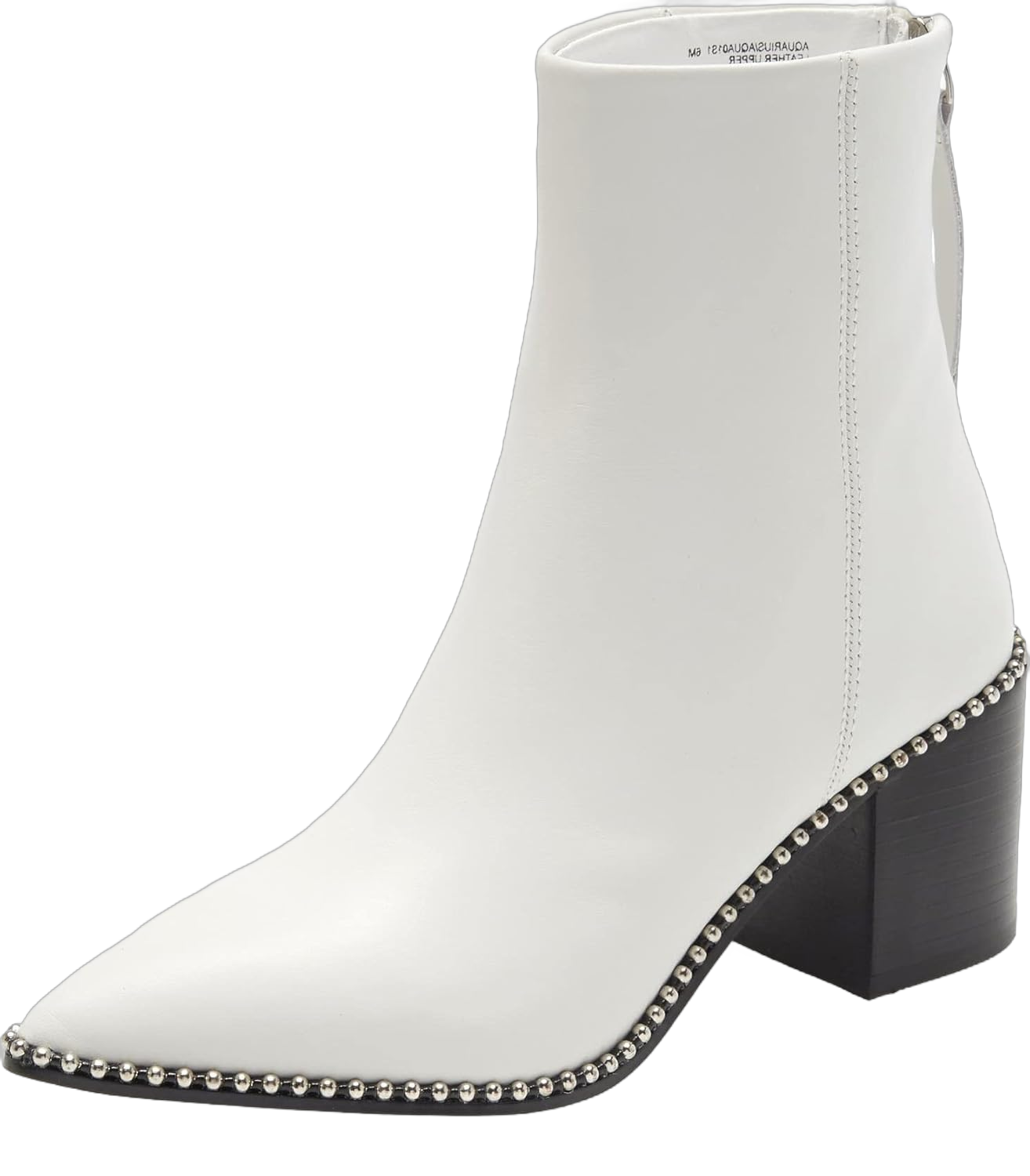 Steve Madden Women's Aquarius Ankle Boot 9 White Leather