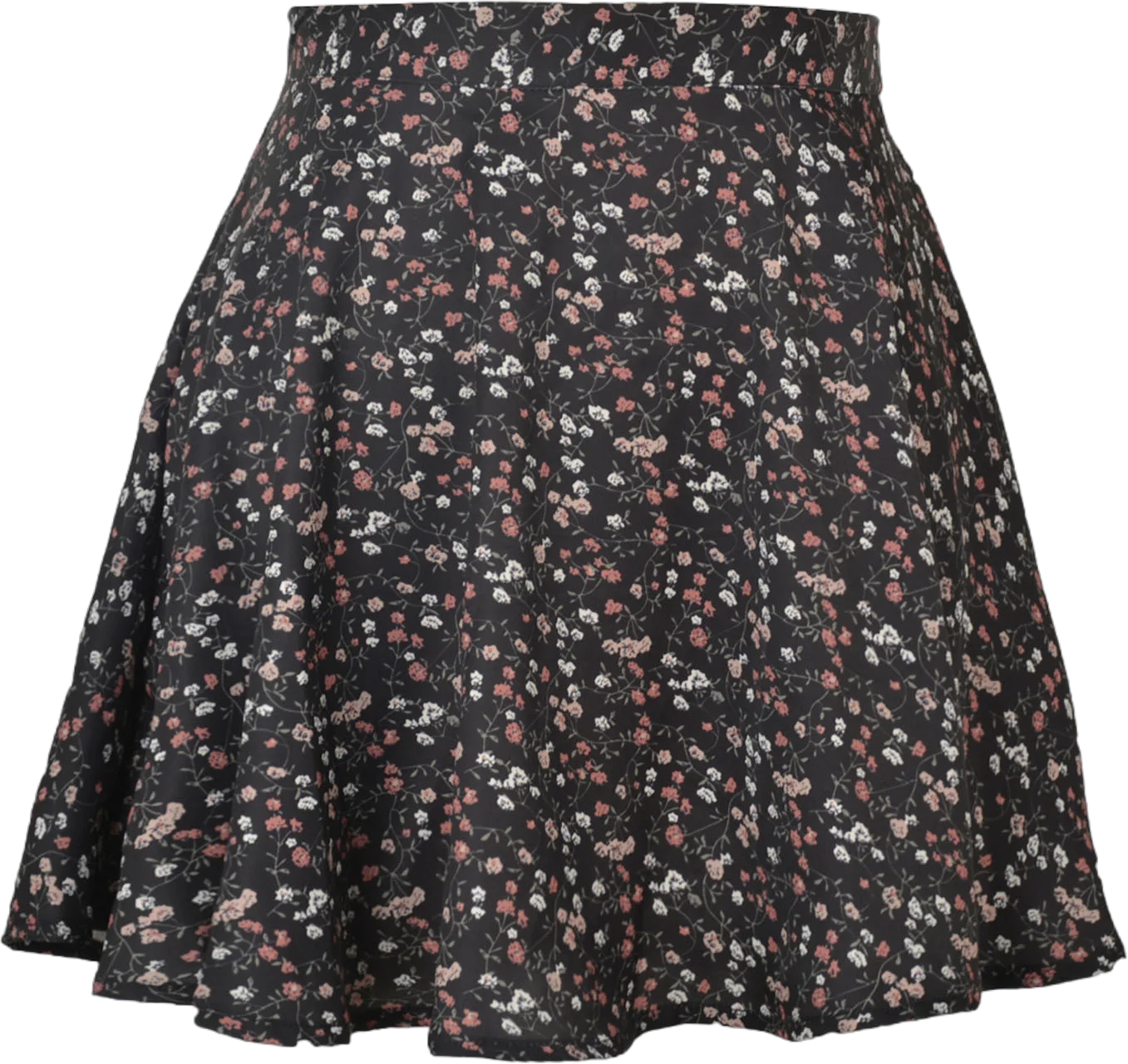 Fulijie Mini skirts, Black skirt for women, Mini skirts for women, Skirts For Women Short High Waist Plus Size Women Fashion Floral High Waist Mini Skirt Chiffon Zipper A-Line Short Skirt