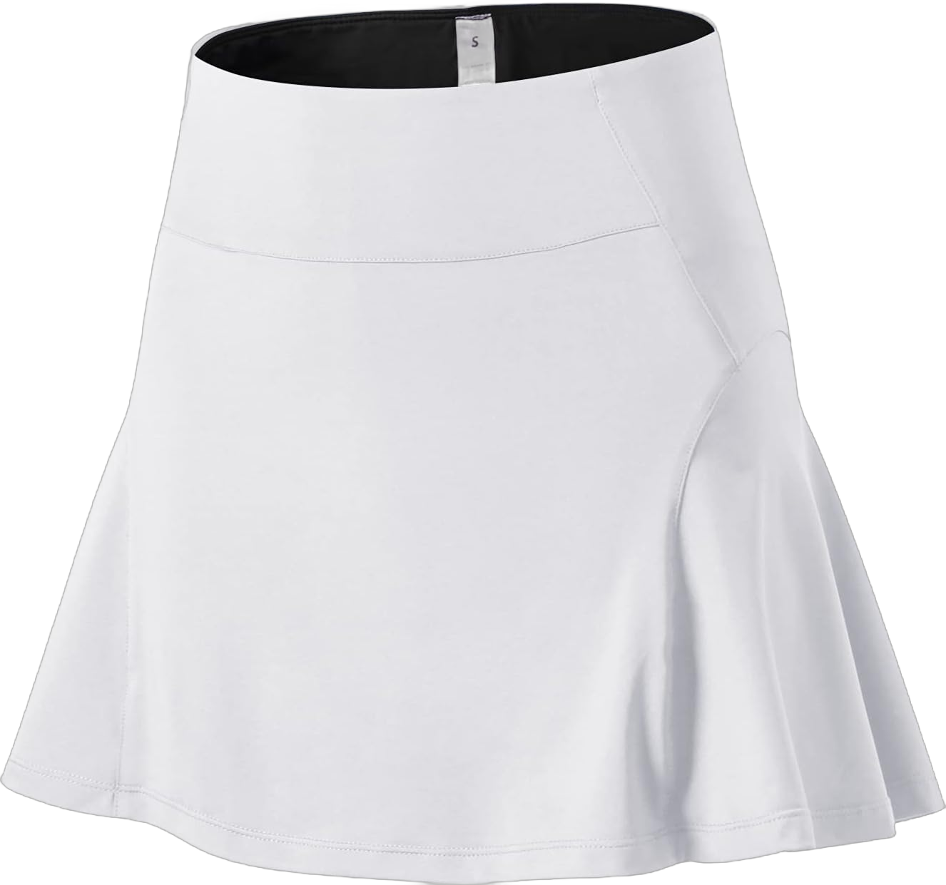 Big Girl's High Waist Golf Skirt Womens Pleated Running Tennis Athletic Skort Small White