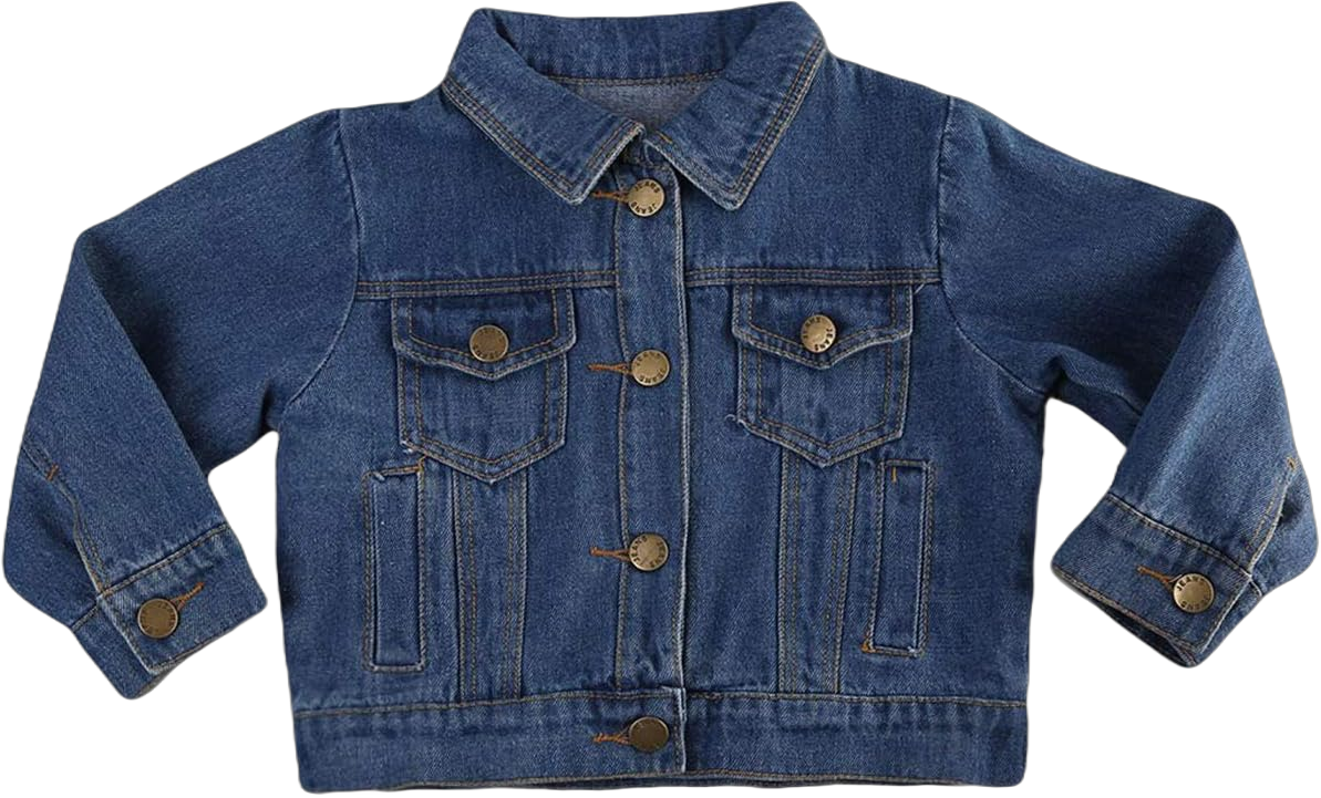 Mubineo Toddler Little Girl Vintage Denim Jacket Spring Fall Jean Outwear Coat 3T Blue