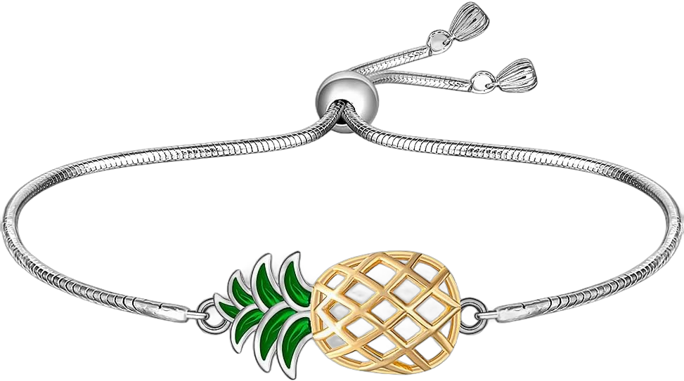 Hummingbird Sea Turtle Chakra Lotus Pineapple Bracelet for Women 925 Sterling Silver Jewelry Charms Birthday Valentines Gifts