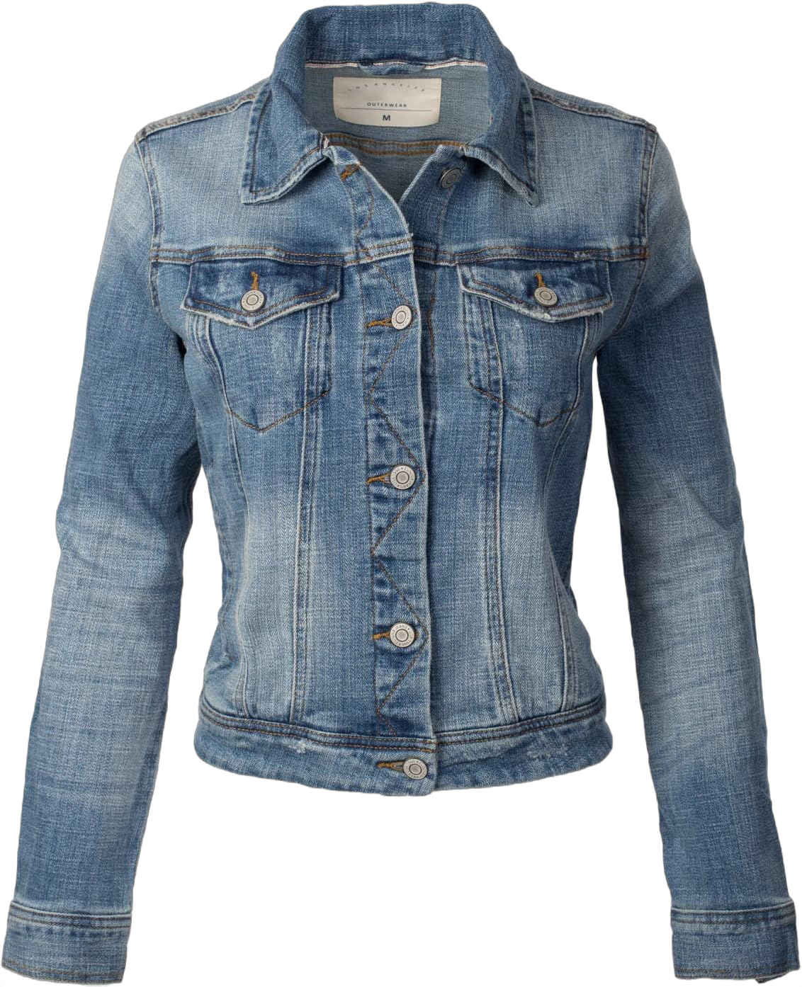 Design by Olivia Women's Classic Casual Vintage Denim Jean Jacket Small Medium Denim