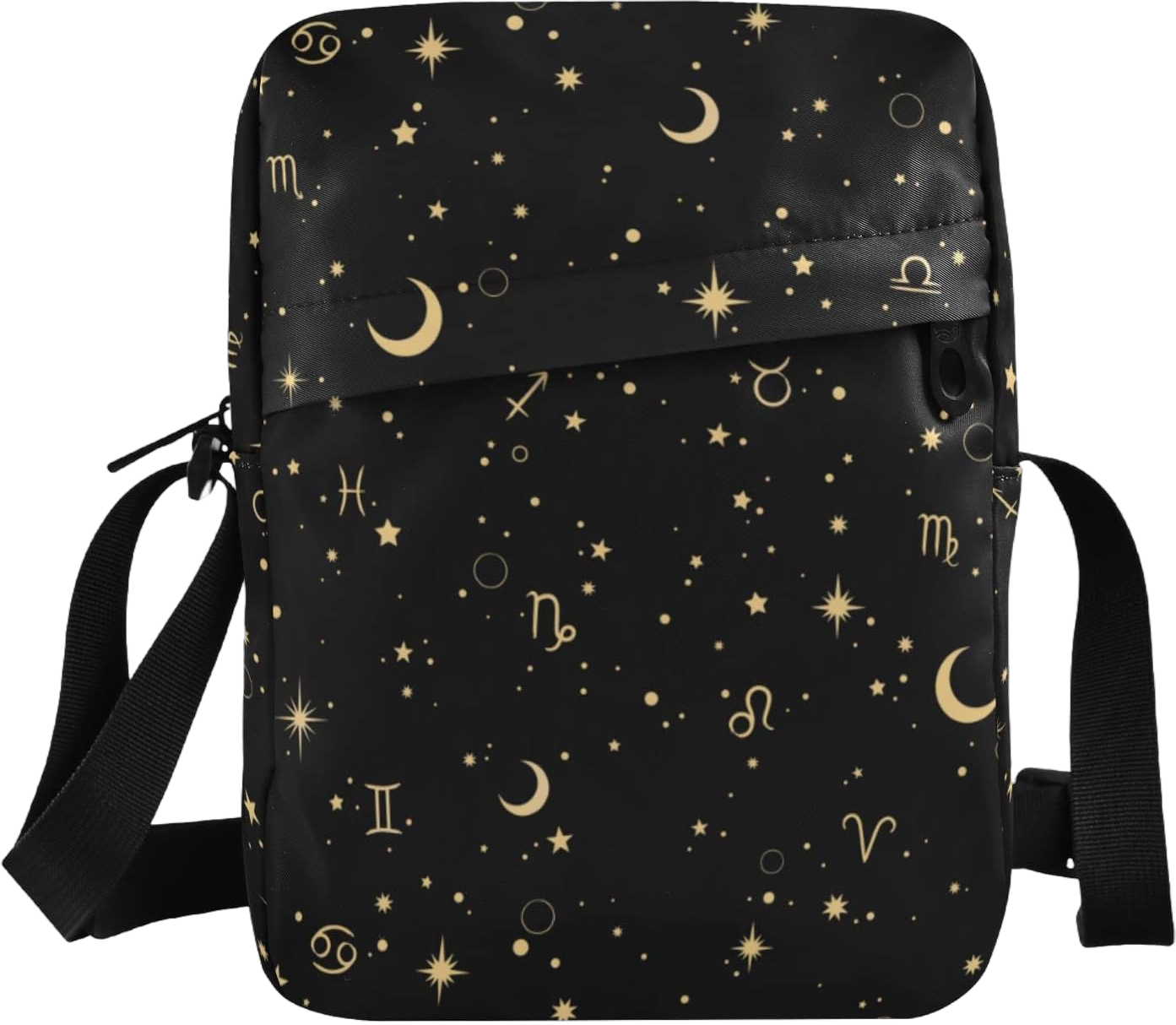 ALAZA Moon Star Zodiac Crossbody Bag Small Messenger Bag Shoulder Bag with Zipper for Women Men Multi13