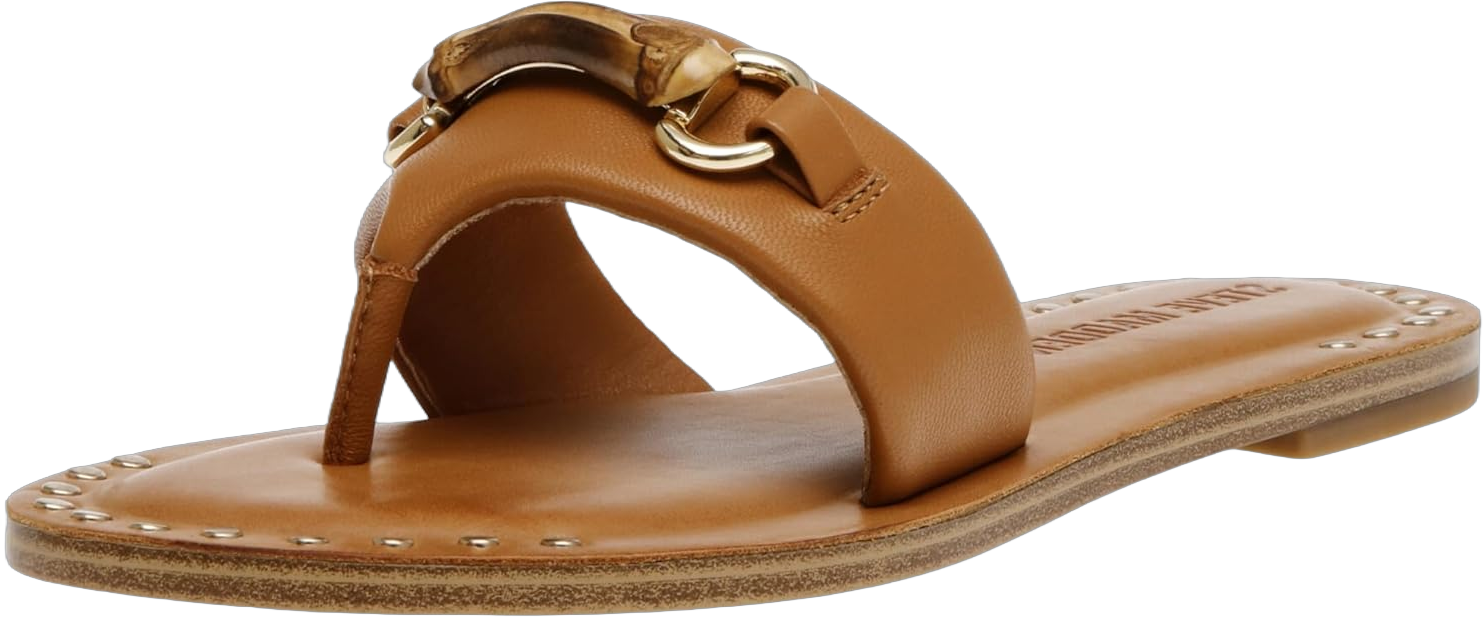 Steve Madden Women's Rebecka Sandal 10 Tan Leather