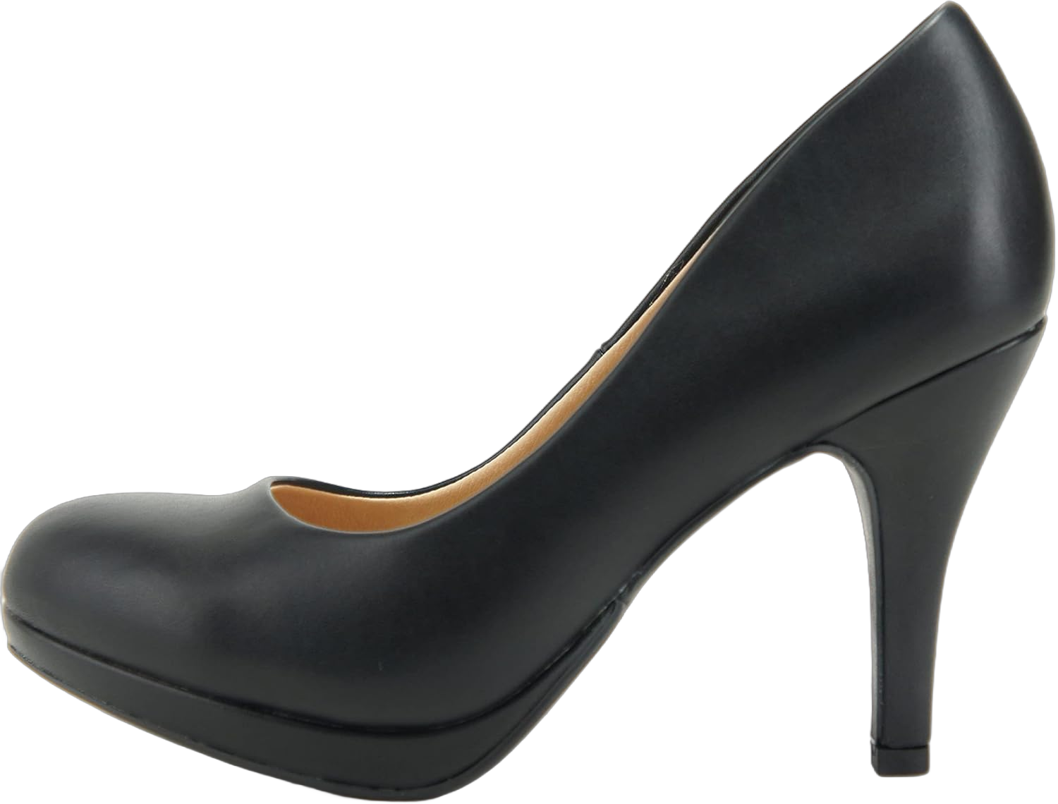 CITYCLASSIFIED #Jack Women's Classic Dress Pump w Extra Cushioned in Sole, Round Toe & Platform 7 Black Pu