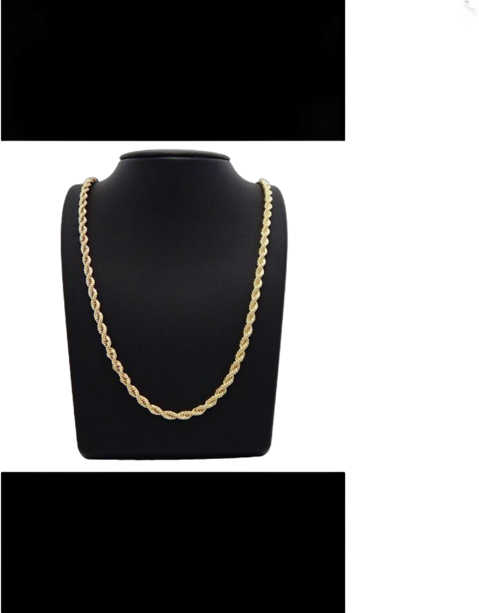 14K Gold Filled Rope Chain unisex