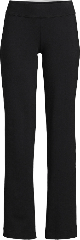 Lands' End Women's Starfish Mid Rise Straight Leg Pants - Small - Black