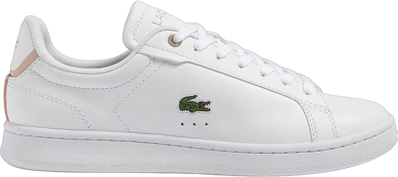 Lacoste Women's Carnaby Pro BL Tonal Leather Trainer Sneaker 8 White