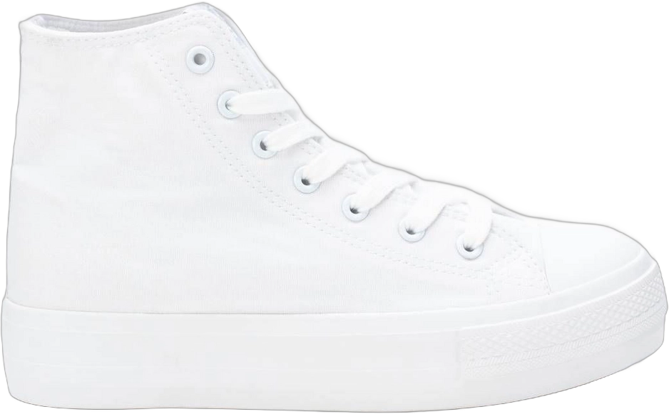 Refresh Women's Canvas High-Top Sneakers 170825 - White, 7