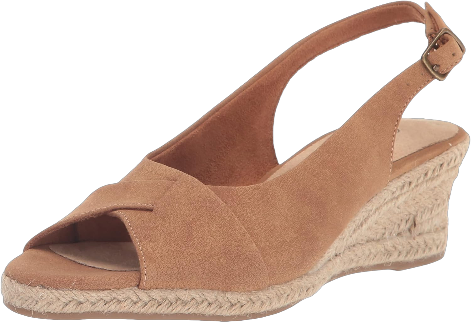 Easy Street Women's Devlin Sandal 8.5 X-Wide Tan