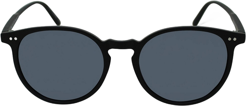 Women&#39;s Rubberized Plastic Round Sunglasses - Wild Fable&#8482; Black