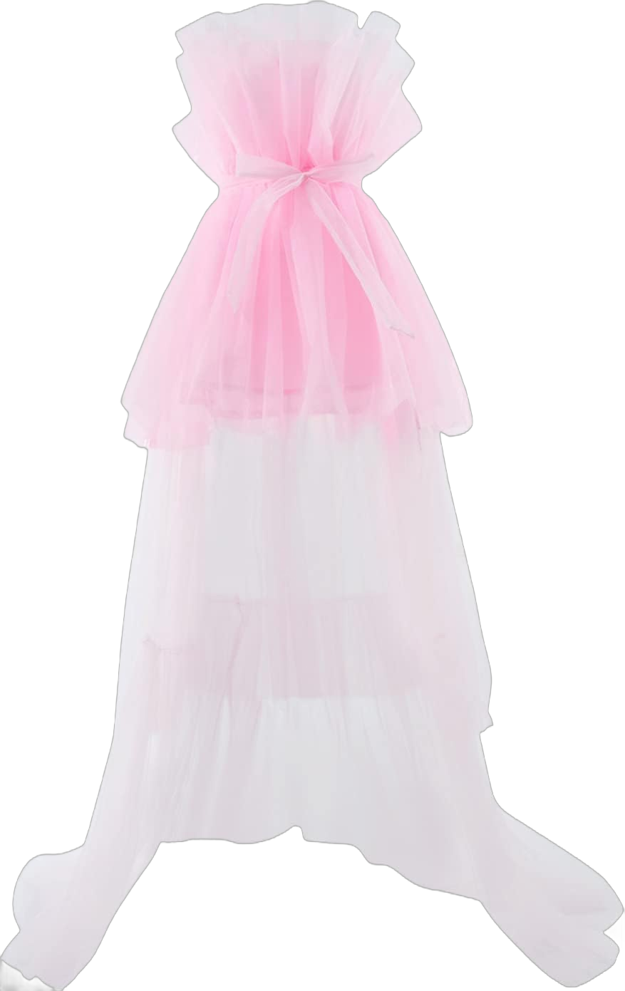 Women 's High Low Tulle Dress Strapless Off Shouler Tiered Cocktail Party Dress Prom Gown Evening Dress Medium Pink