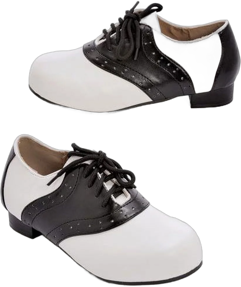 Ellie Shoes Saddle Shoe 1" Heel Child Shoes, White/Black: Small Female