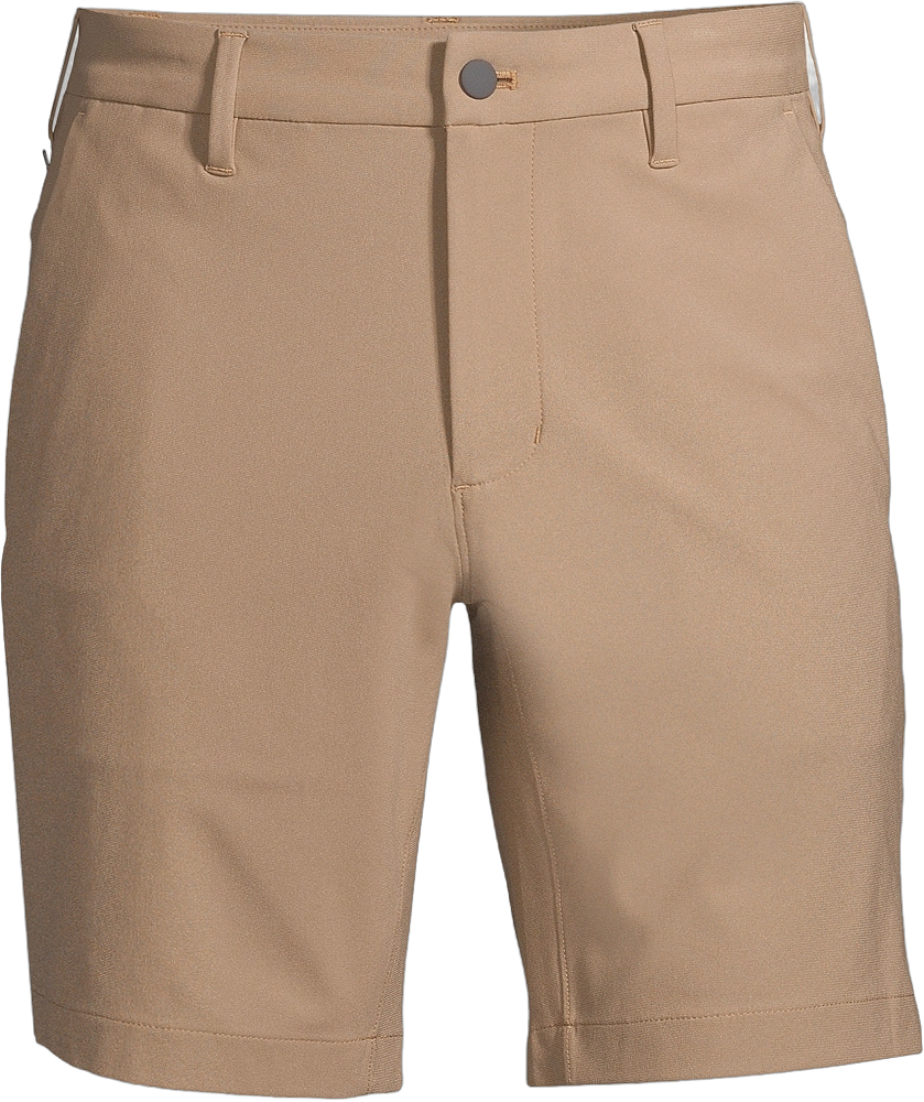 Lands' End Men's 9" Straight Fit Flex Performance Chino Golf Shorts - 35 - Khaki