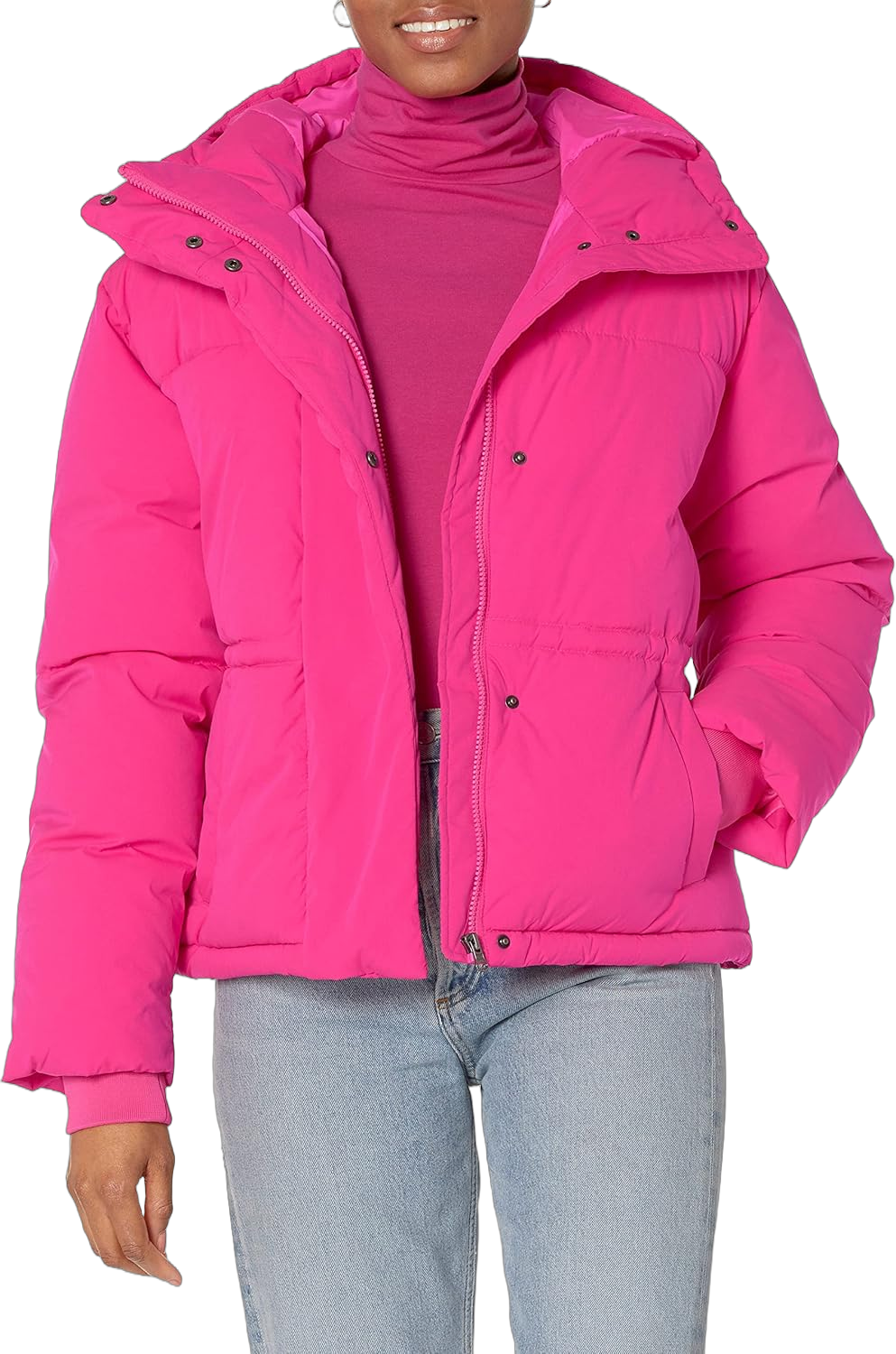 Amazon Essentials Women's Short Waisted Puffer Jacket (Available in Plus Size)