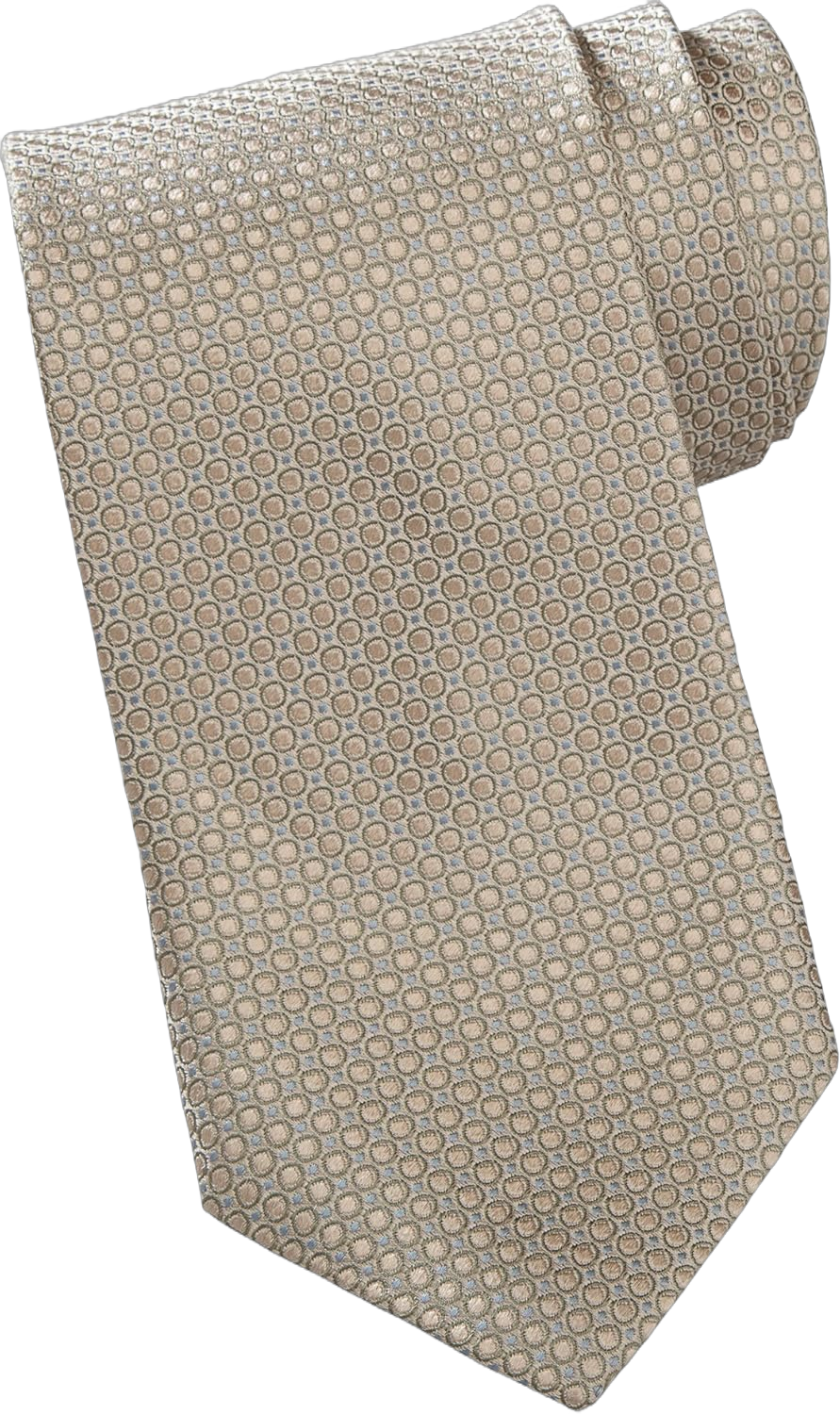 Averill's Sharper Uniforms Women's Server Circles Dots Silk Tie and Ladies Loop Ascot One Size Safari