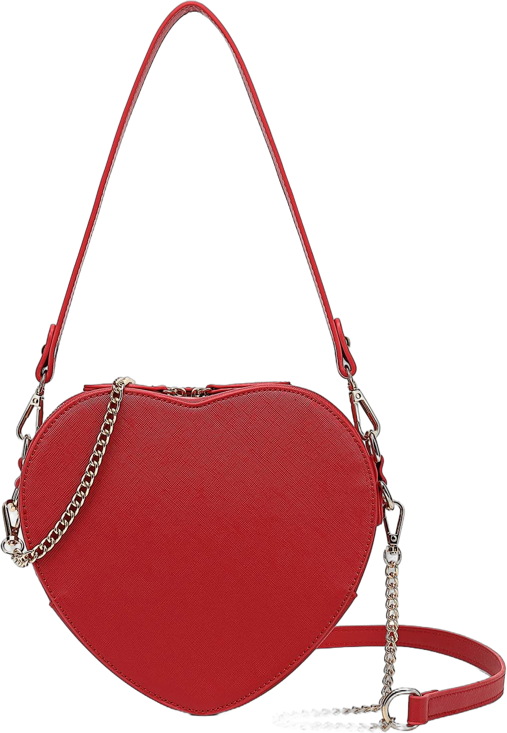 Cute Heart Purse for Women Girls Vegan Leather Crossbody Satchels Shoulder Handbag With Wrist Strap