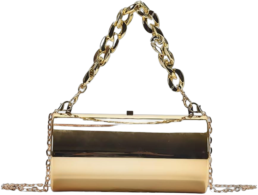 Acrylic Evening Bag for Women Crossbody Handbag with Chain Strap Stylish Hobo Tote Bag Clutch Purse Top Handle Bag Gold