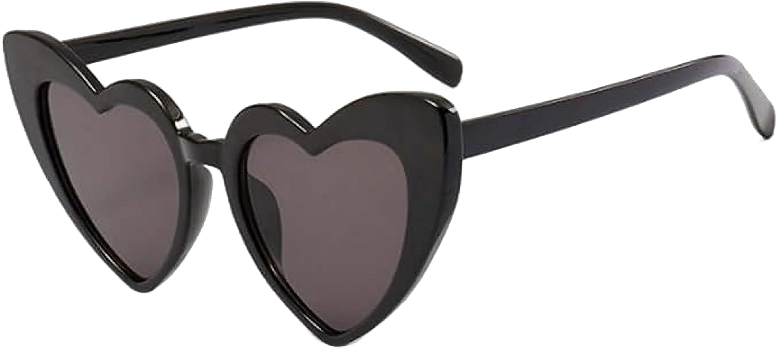 NVMIDTC Trendy Heart Sunglasses for Women, Retro Cat Eye Love Sunglasses UV Protection