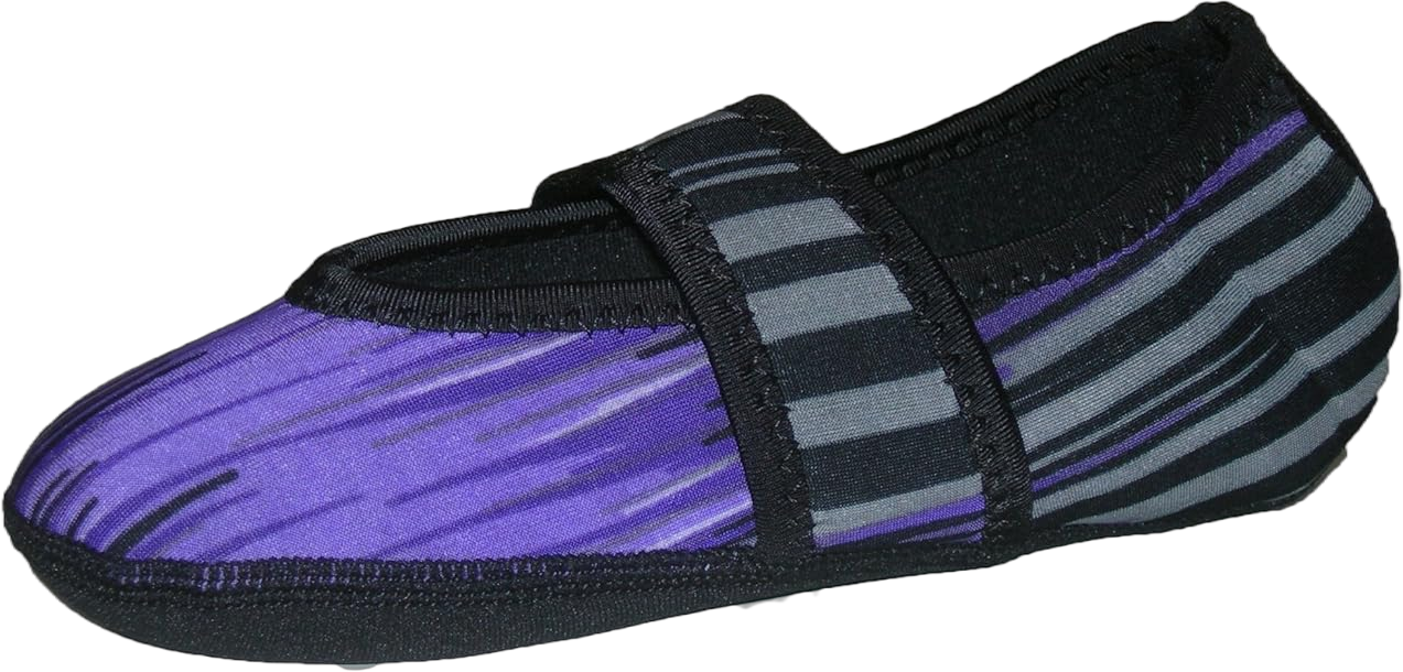 Nufoot Betsy Lou Women's Shoes, Foldable & Flexible Flats, Slipper Socks, Travel Slippers & Exercise Shoes, Dance Shoes, Yoga Socks, House Shoes, Indoor Slippers, Purple Aurora, Medium