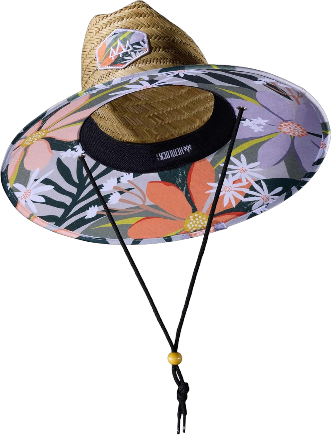 Straw Hat for Men & Women | Lifeguard Hat, Beach Hat & Sun Hat | UPF 50+ Wide Brim for Sun Protection | One Size | Hemlock