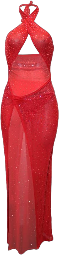 2 Piece Outfits for Women Party Club Sequin Rhinestone Clubwear Night Out Date Sexy Dress Set Medium 00-red