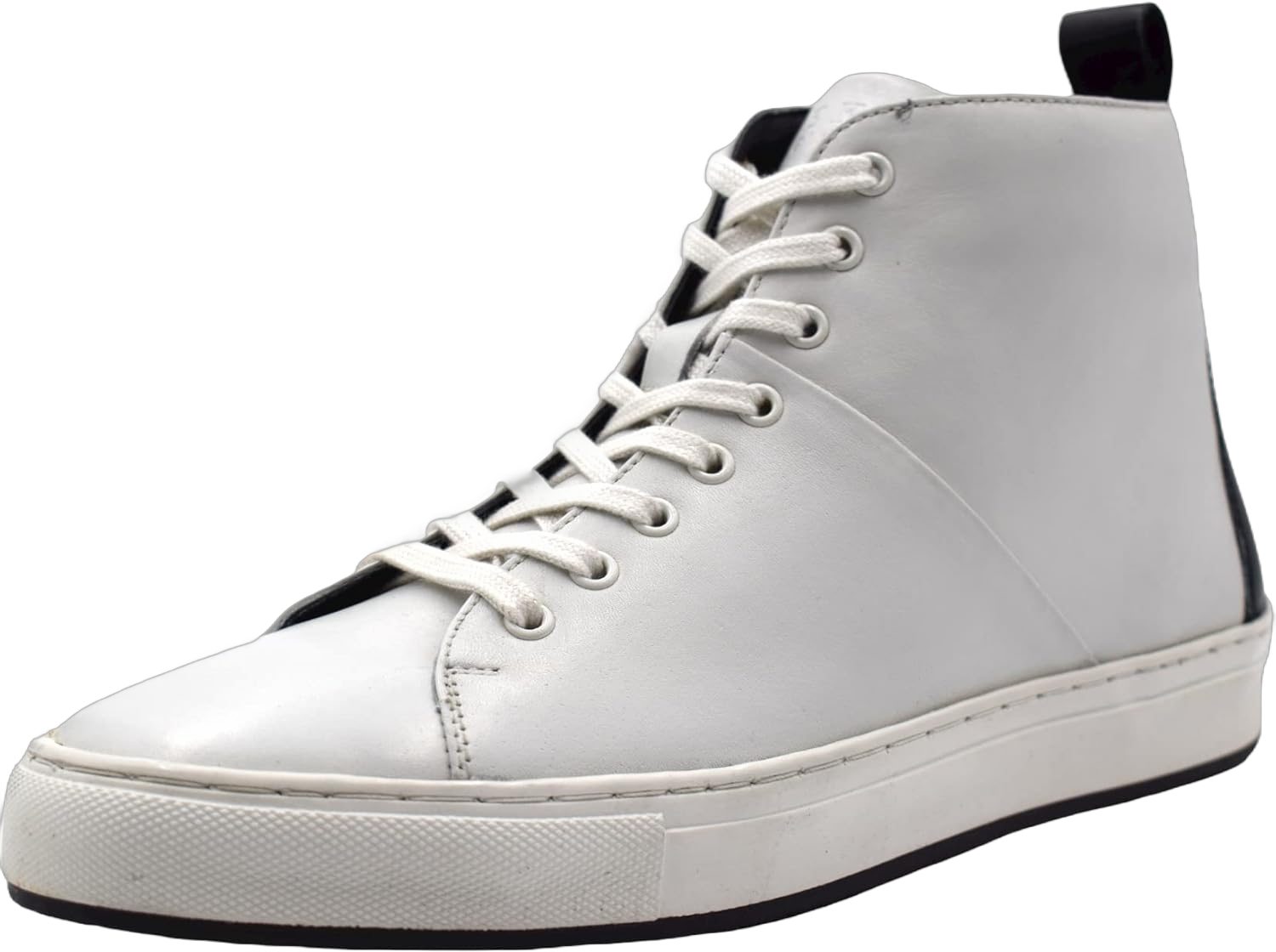 NEKTA /ke'nekt/ Men's High Top/Lace-up Fashion Sneakers 13 White